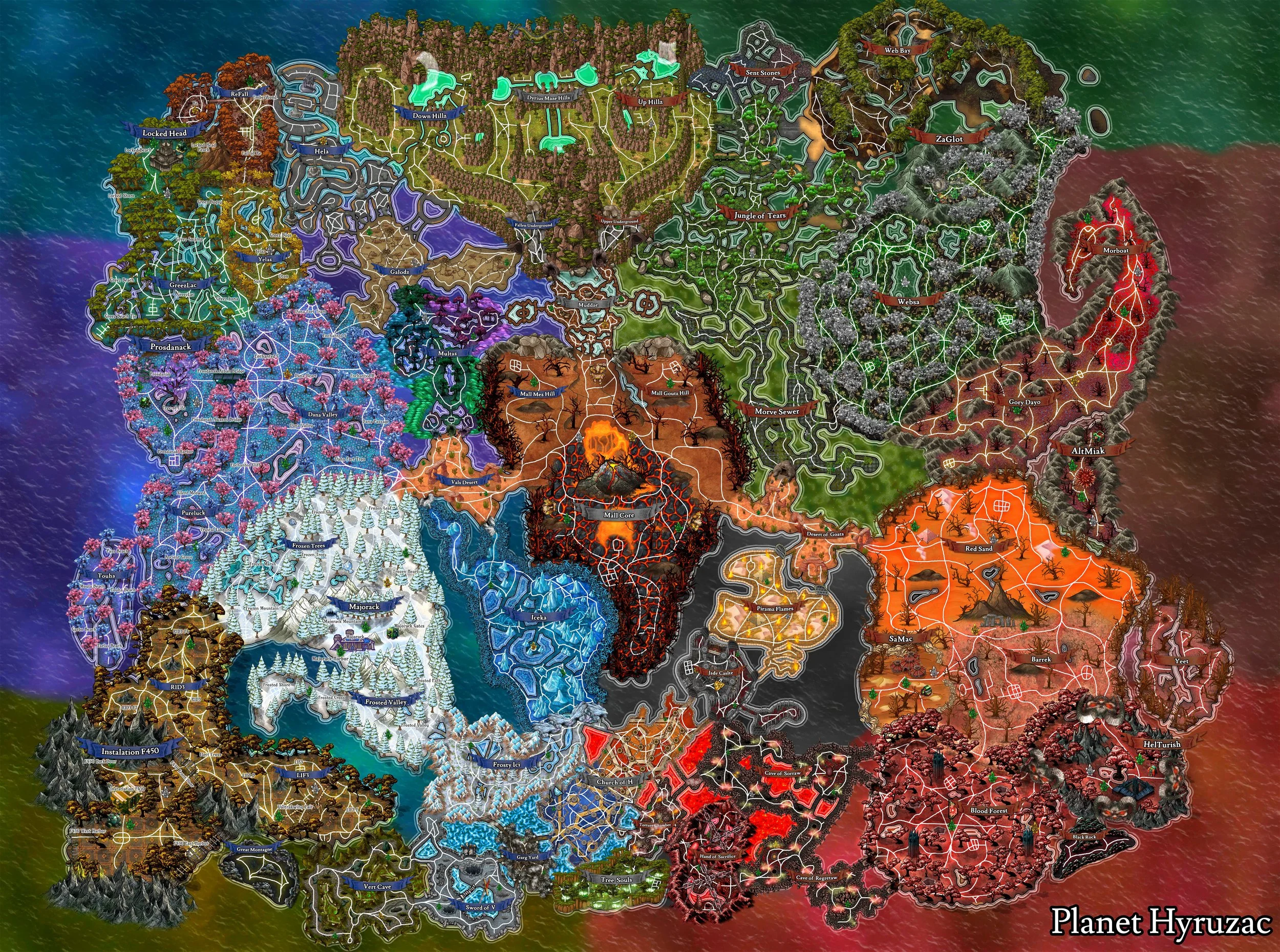 Planet Warz 5000 World Warfare - World Map | Discover & Learn the